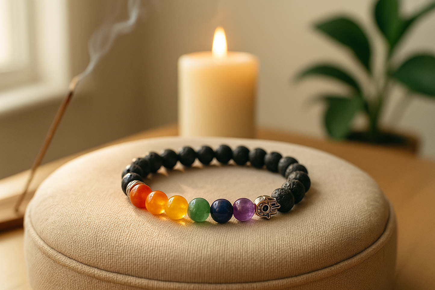 7 Chakra Energy Bracelet – Real Crystal Healing | Unisex Spiritual Wristband